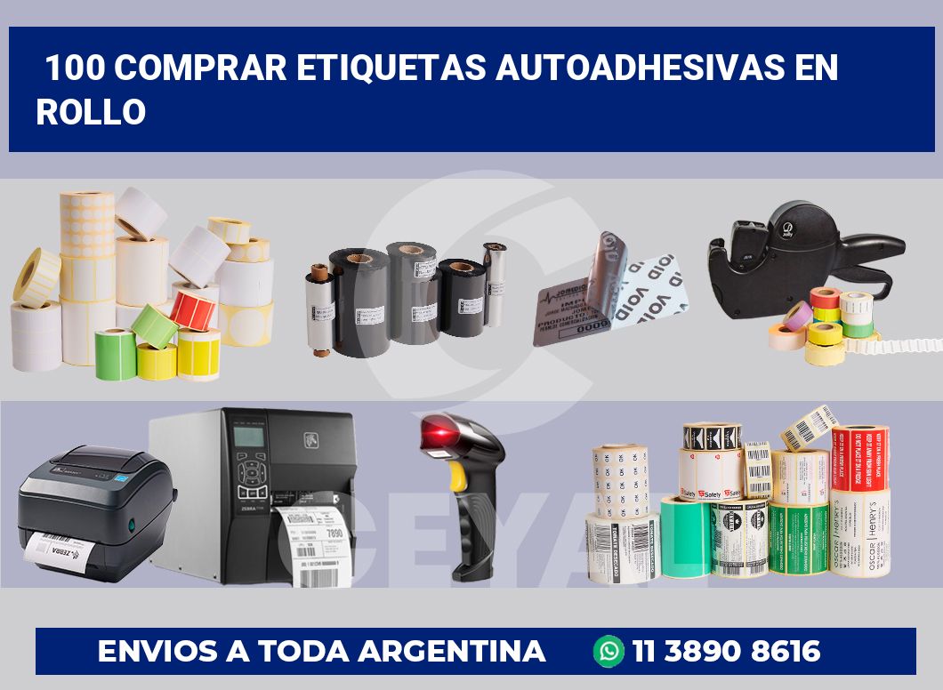 100 Comprar etiquetas autoadhesivas en rollo