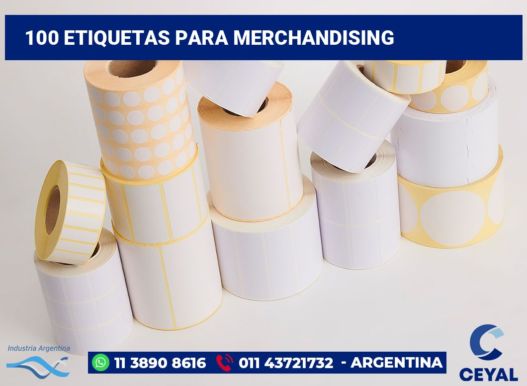 100 Etiquetas para merchandising