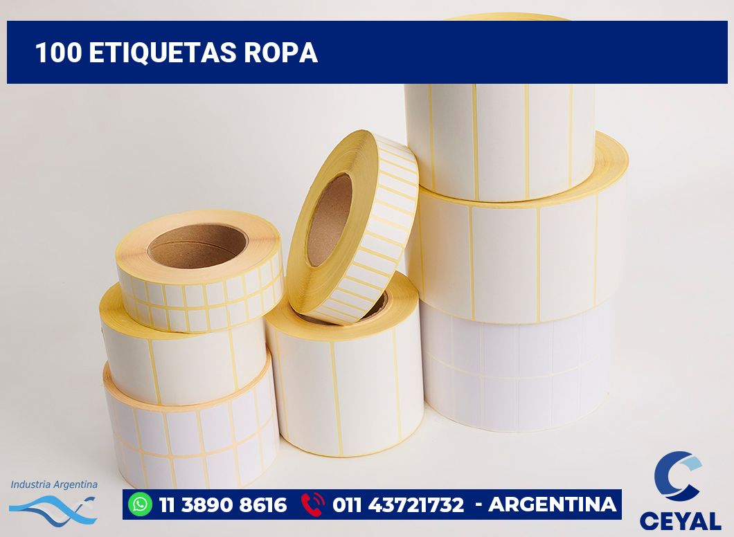 100 Etiquetas ropa