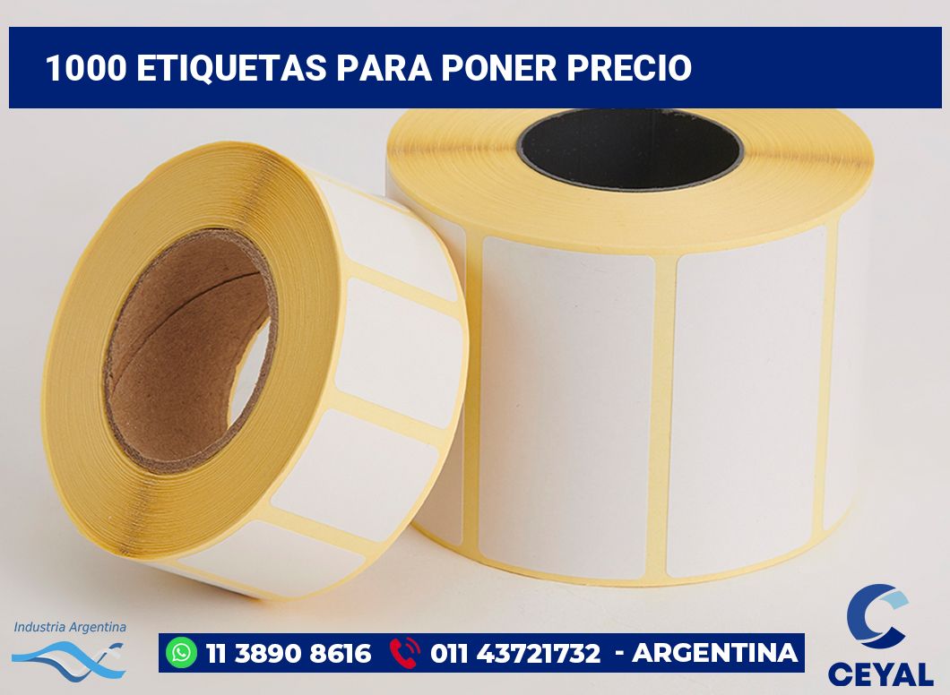 1000 Etiquetas para poner precio