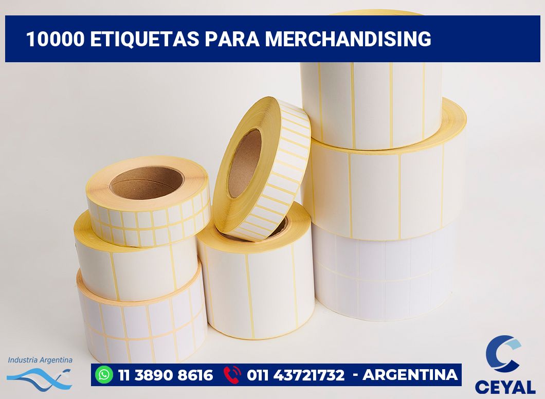 10000 Etiquetas para merchandising