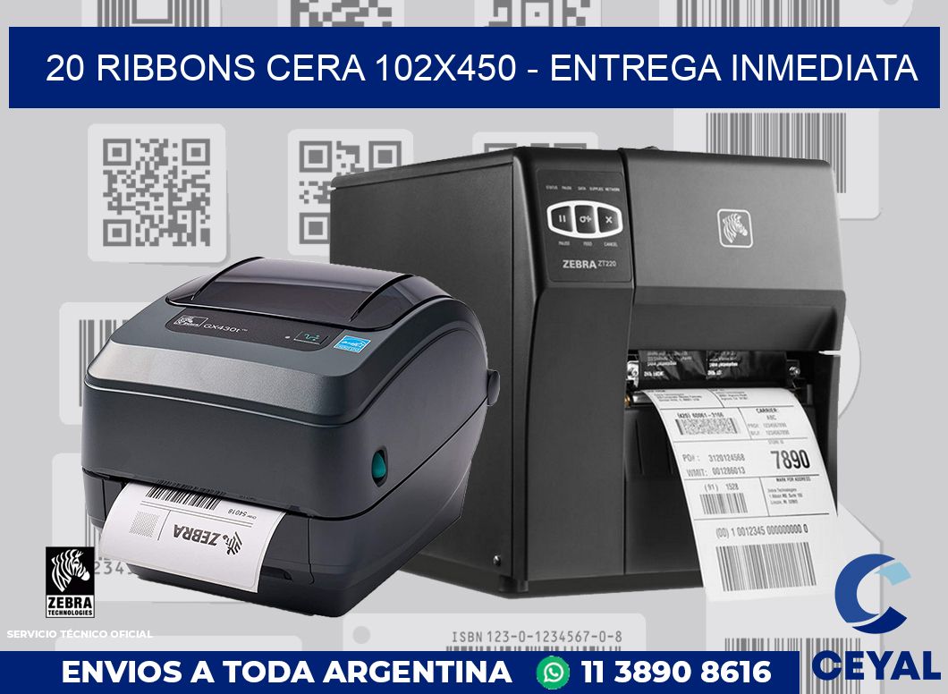 20 Ribbons cera 102x450 - Entrega inmediata