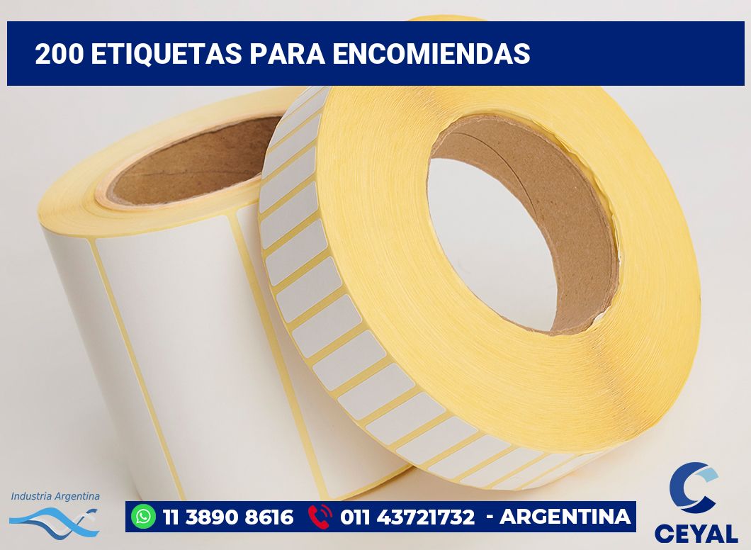 200 Etiquetas para encomiendas