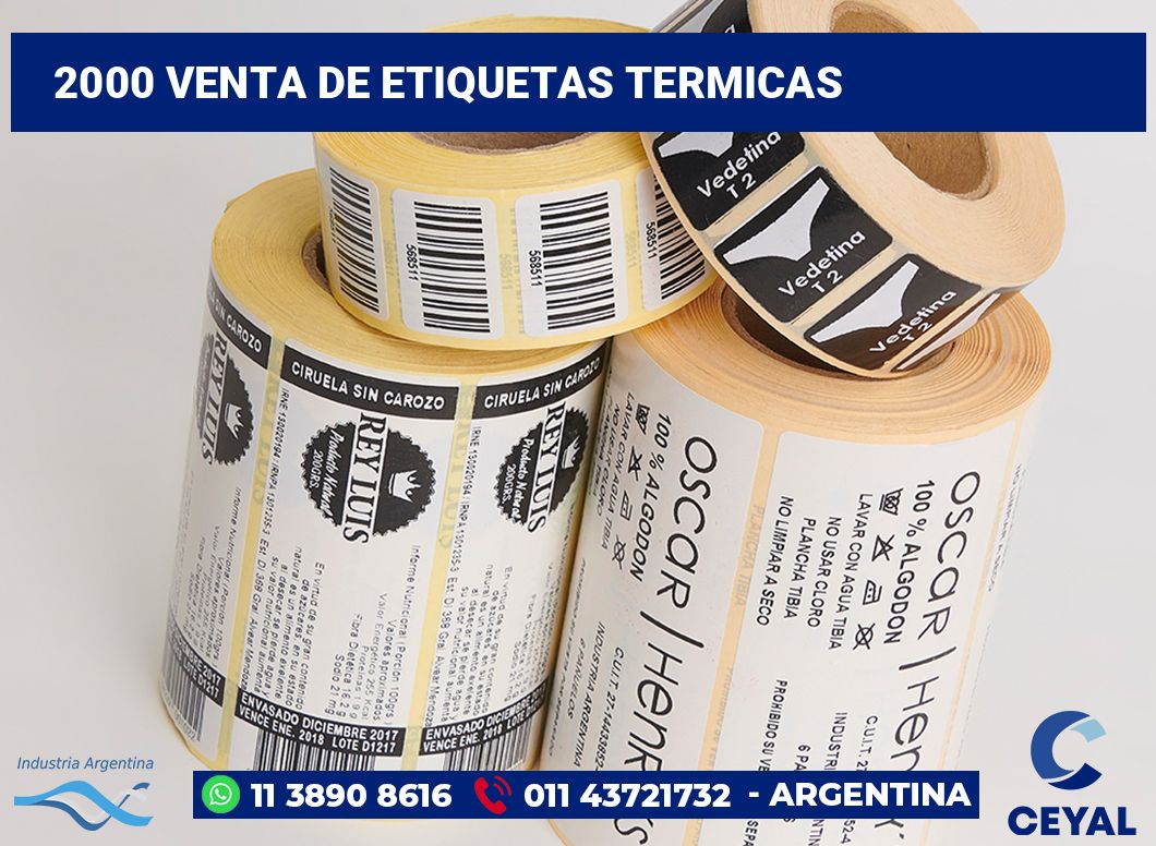 2000 Venta de etiquetas termicas