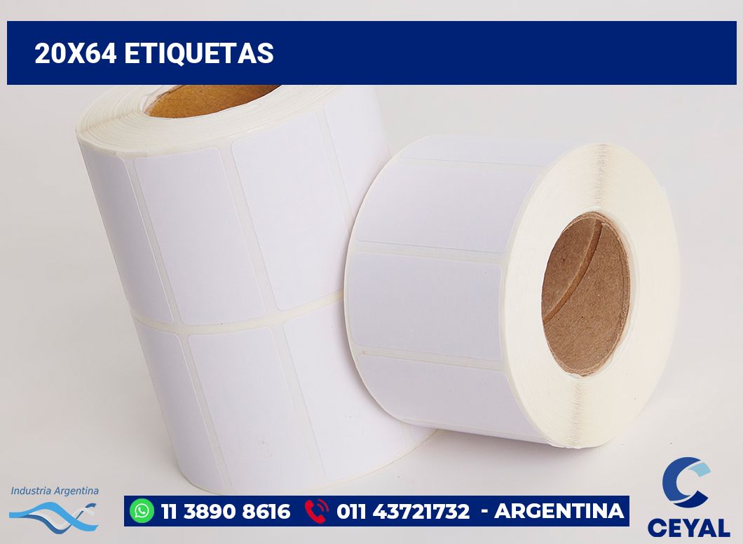 20x64 Etiquetas