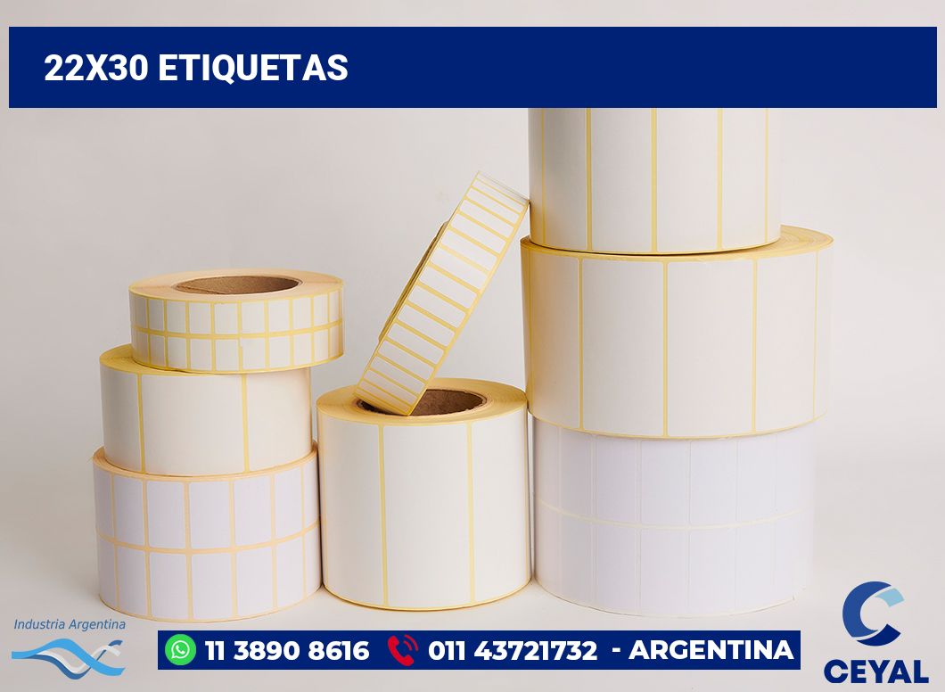 22x30 Etiquetas