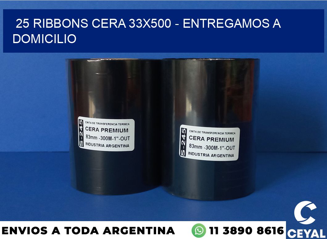 25 Ribbons cera 33×500 – entregamos a domicilio