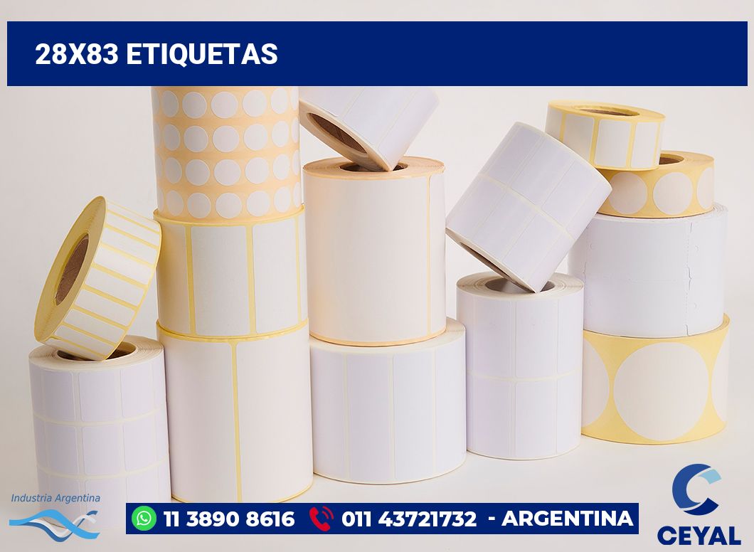 28x83 Etiquetas