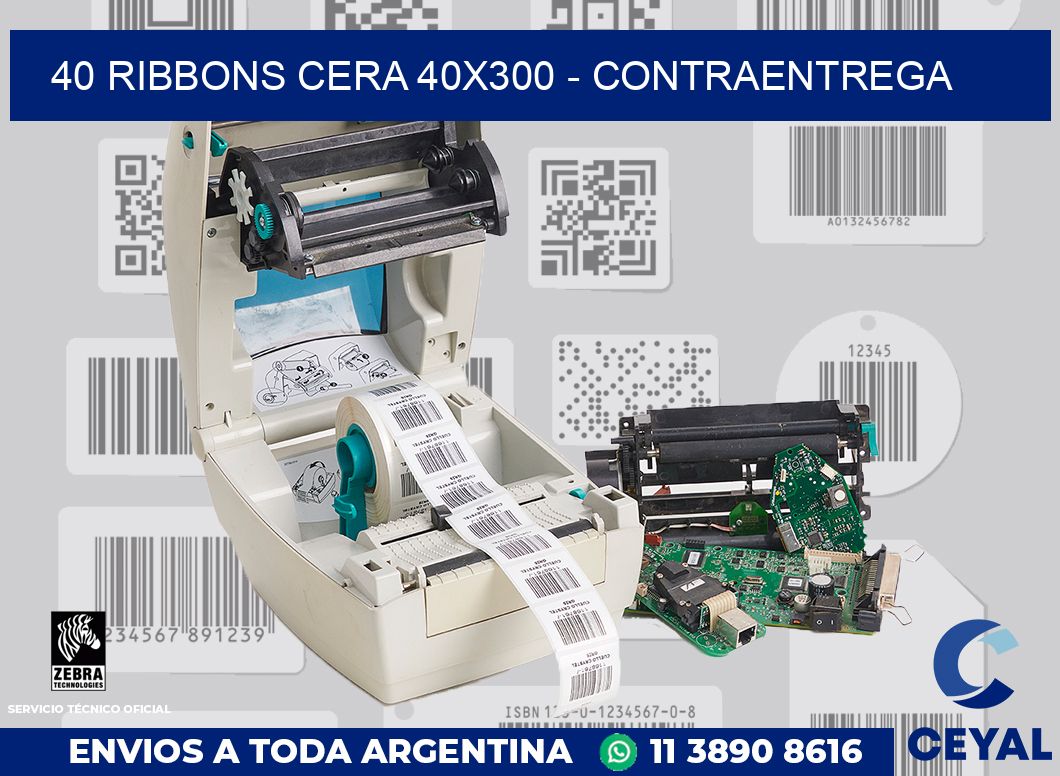 40 Ribbons cera 40x300 - contraentrega