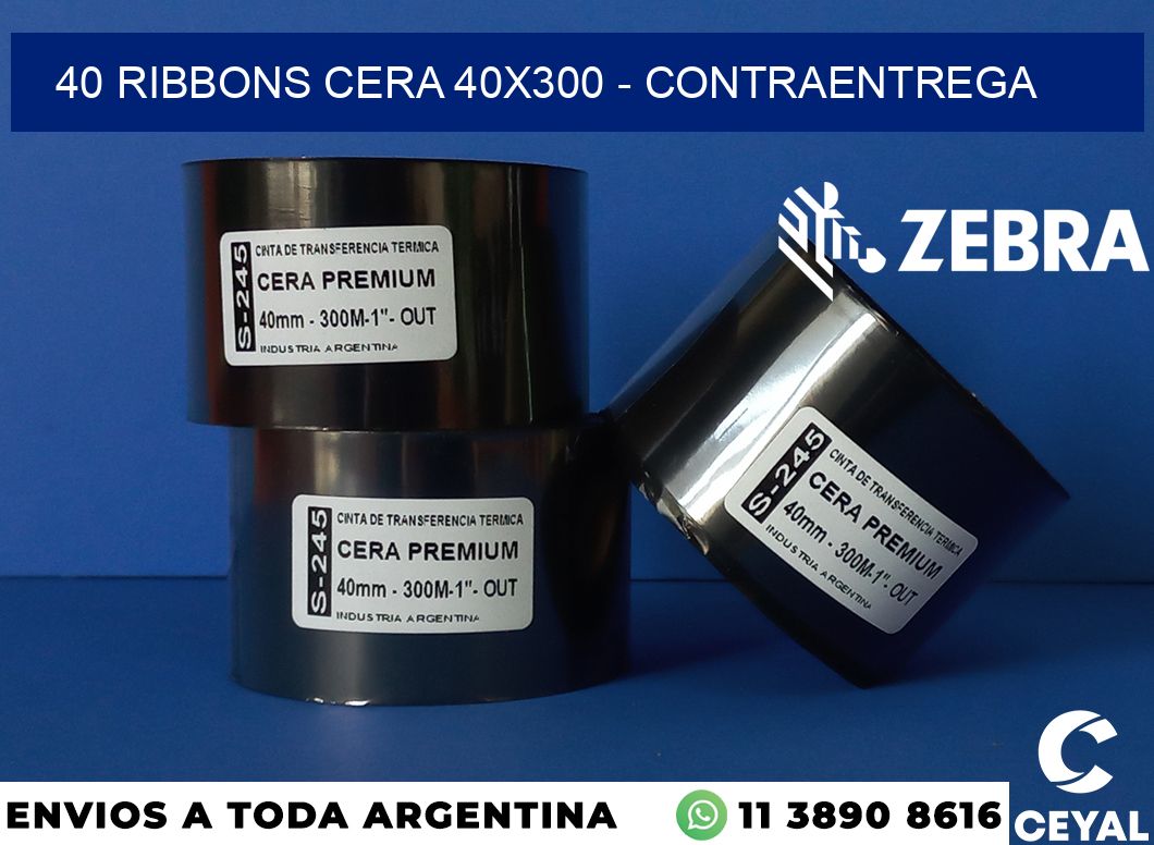 40 Ribbons cera 40x300 - contraentrega