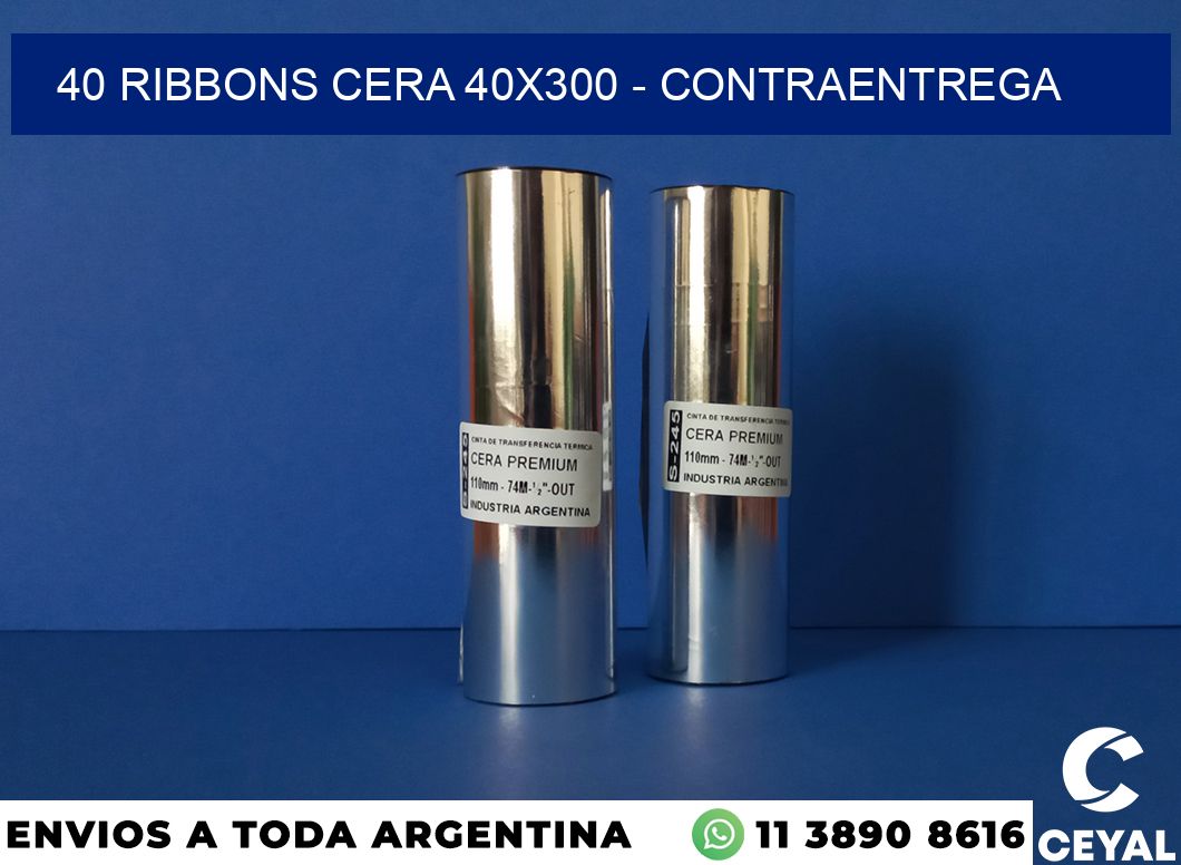 40 Ribbons cera 40×300 – contraentrega