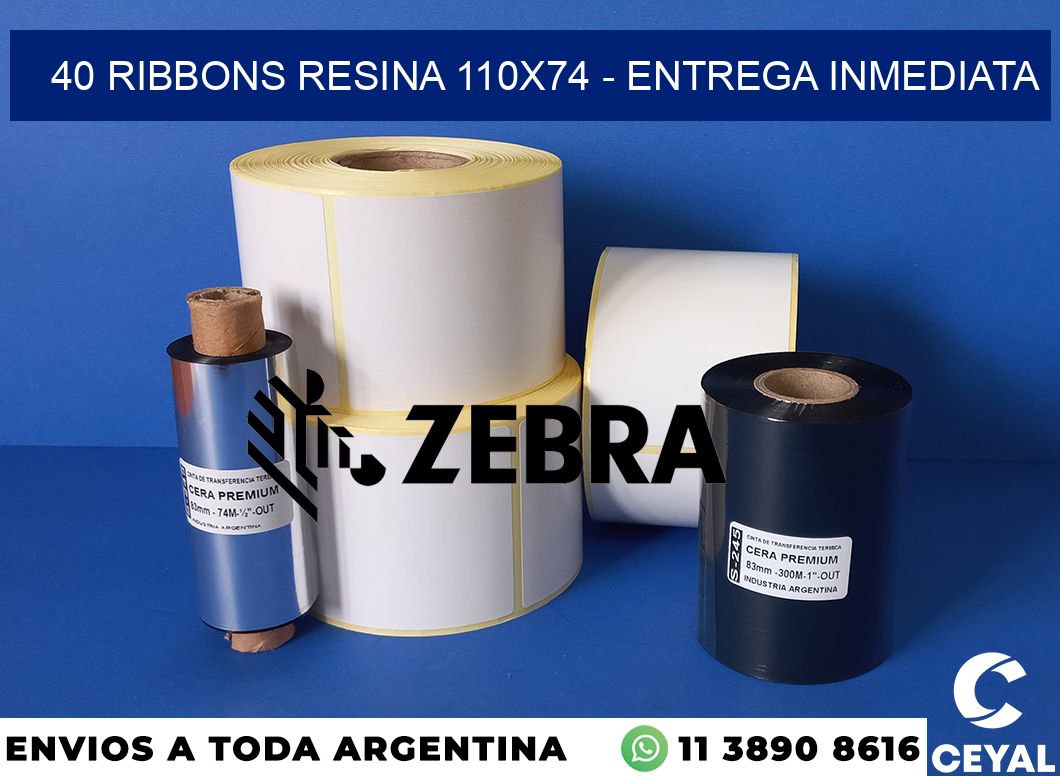 40 Ribbons resina 110x74 - Entrega inmediata