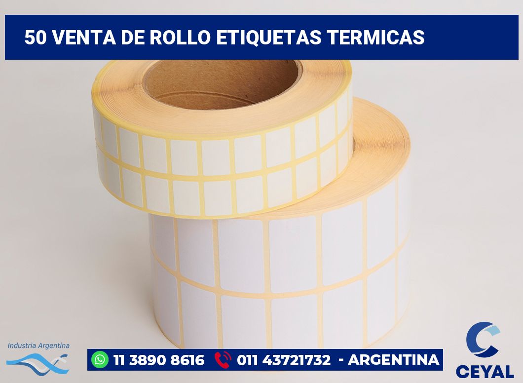 50 Venta de rollo etiquetas termicas