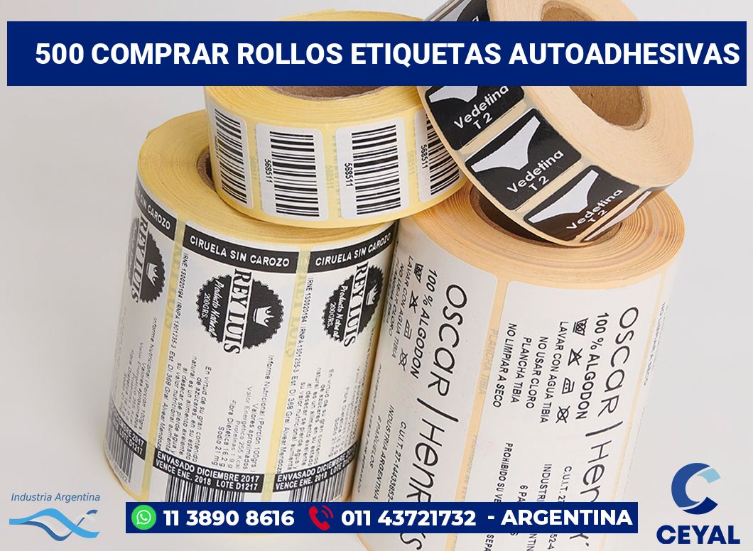 500 Comprar rollos etiquetas autoadhesivas