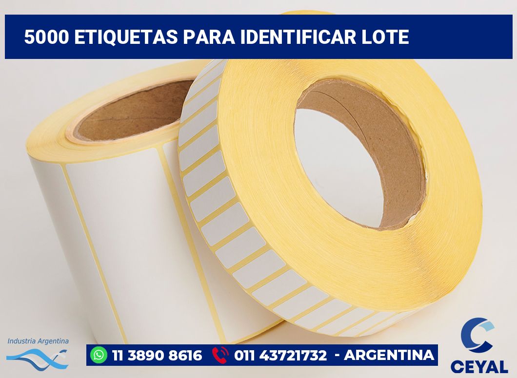 5000 Etiquetas para identificar lote