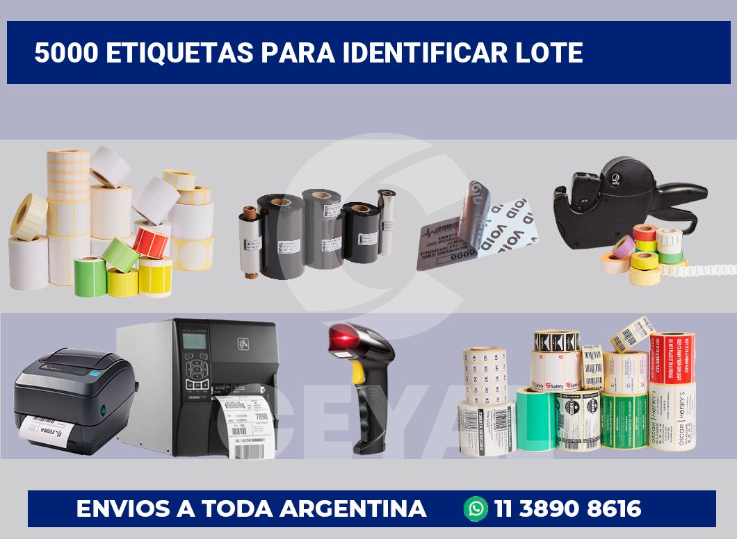 5000 Etiquetas para identificar lote