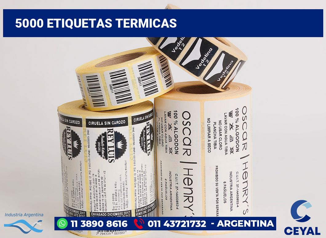 5000 Etiquetas termicas