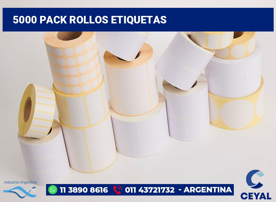 5000 Pack rollos etiquetas