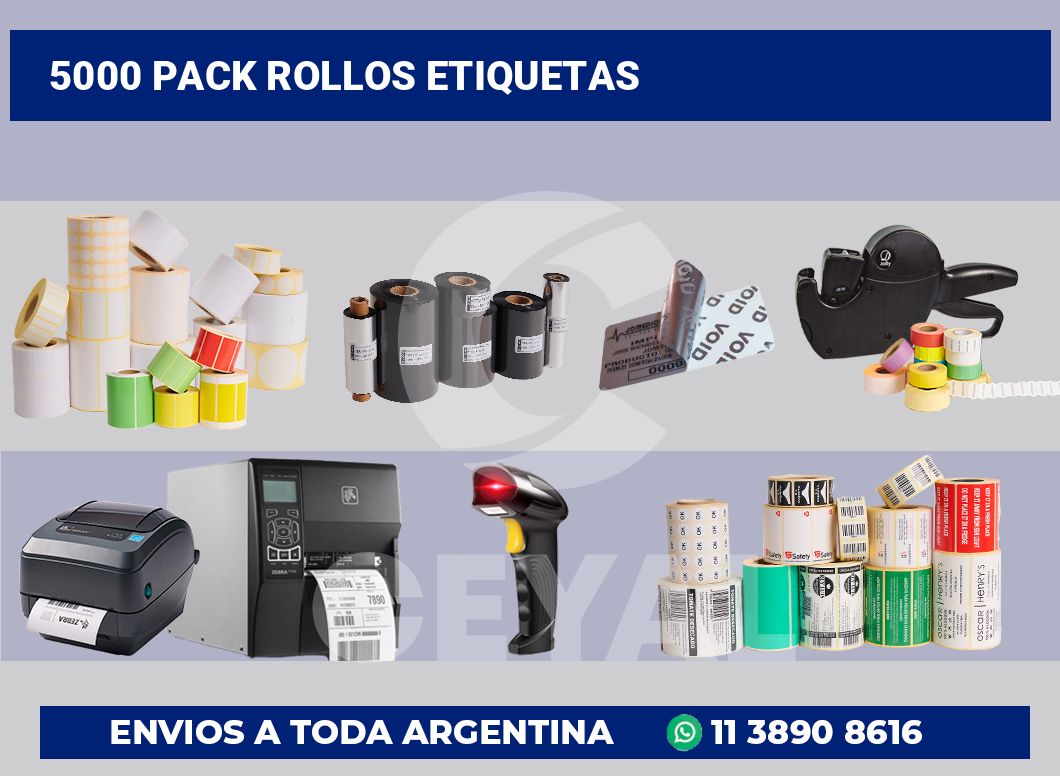 5000 Pack rollos etiquetas