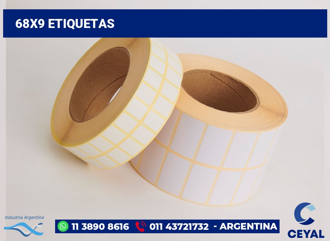 68x9 Etiquetas