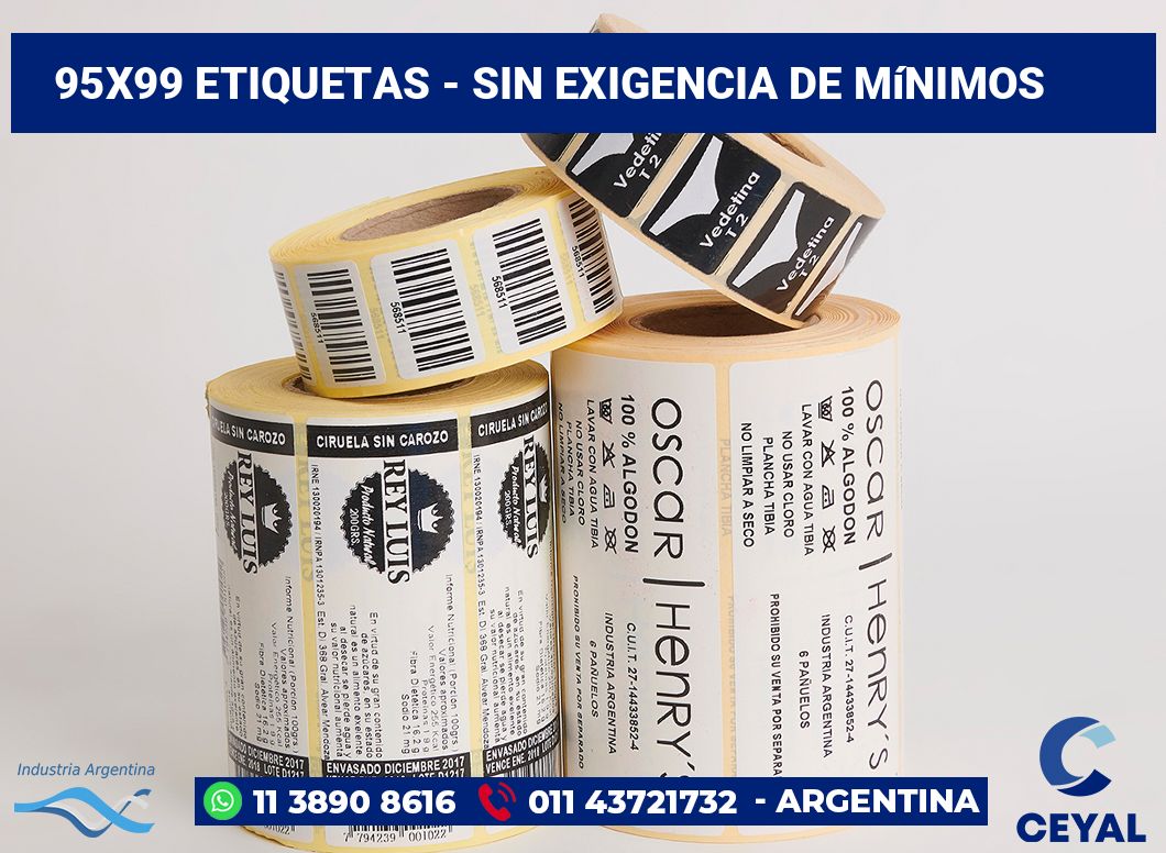 95×99 Etiquetas
