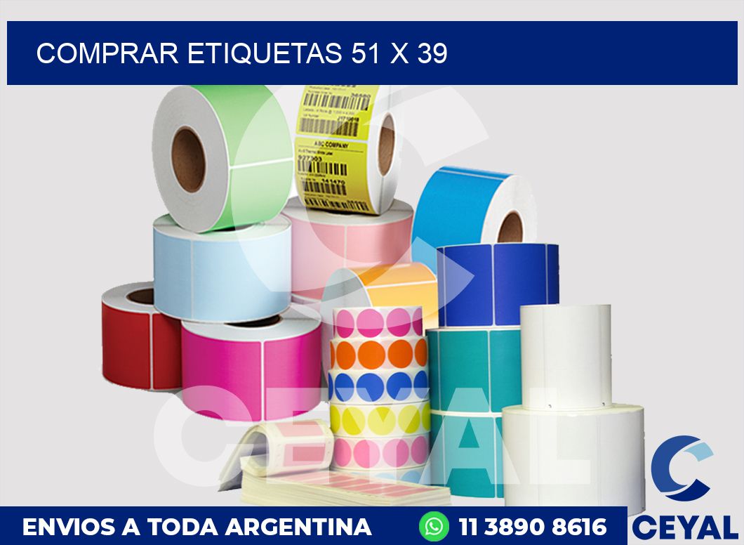 Comprar etiquetas 51 x 39