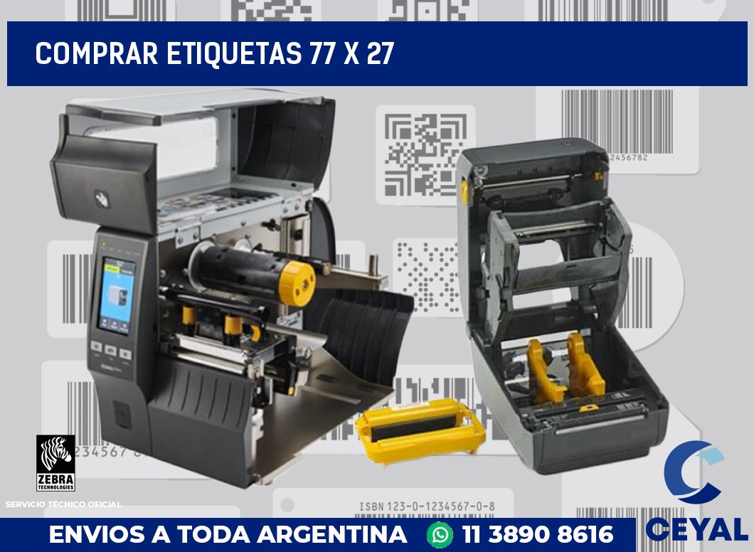 Comprar etiquetas 77 x 27