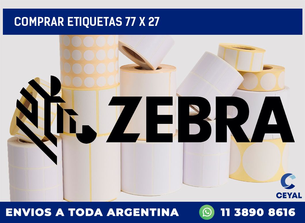 Comprar etiquetas 77 x 27