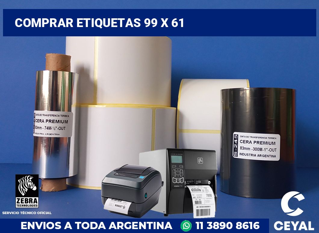 Comprar etiquetas 99 x 61