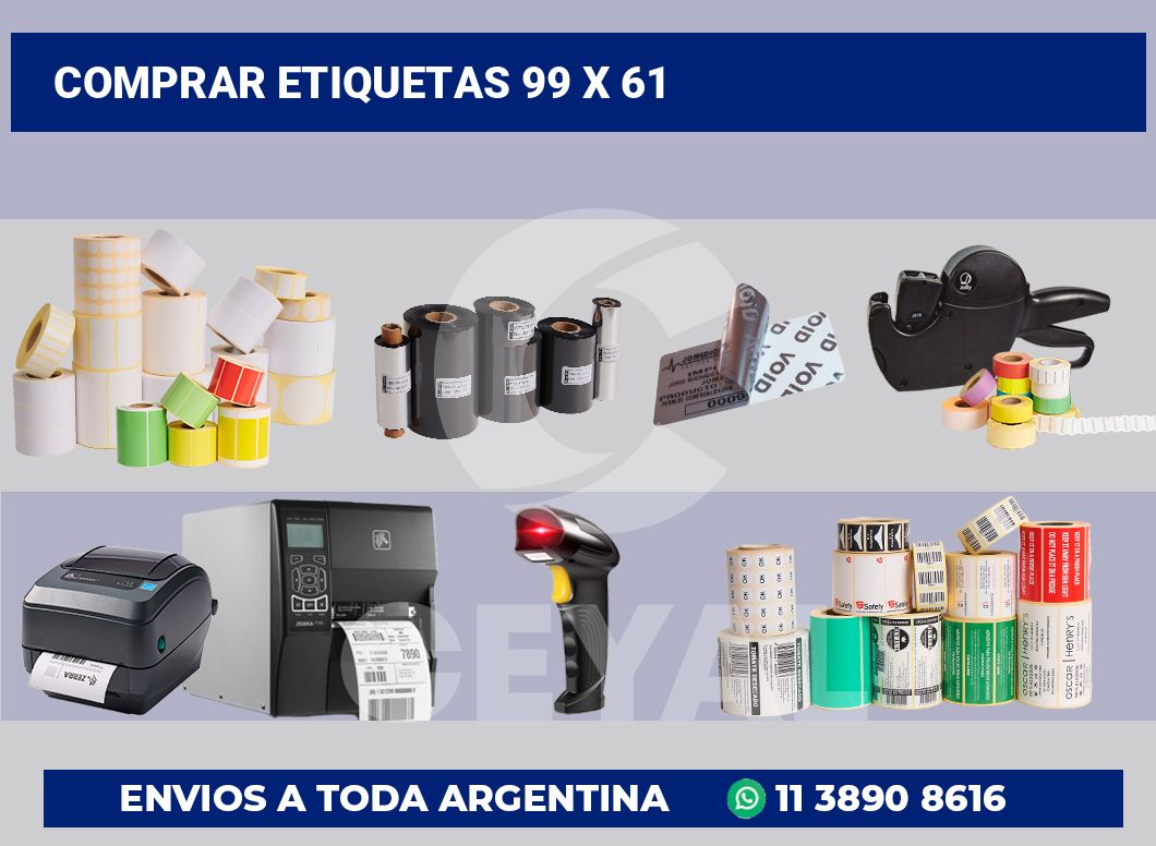 Comprar etiquetas 99 x 61