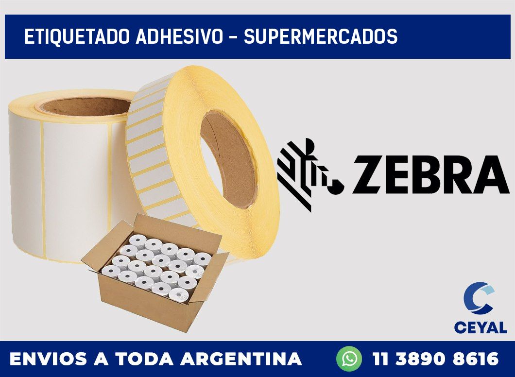 Etiquetado adhesivo - supermercados