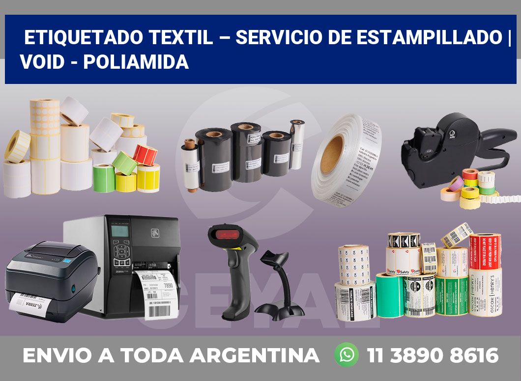 Etiquetado textil – servicio de estampillado | Void – Poliamida