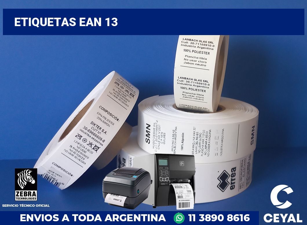 Etiquetas Ean 13