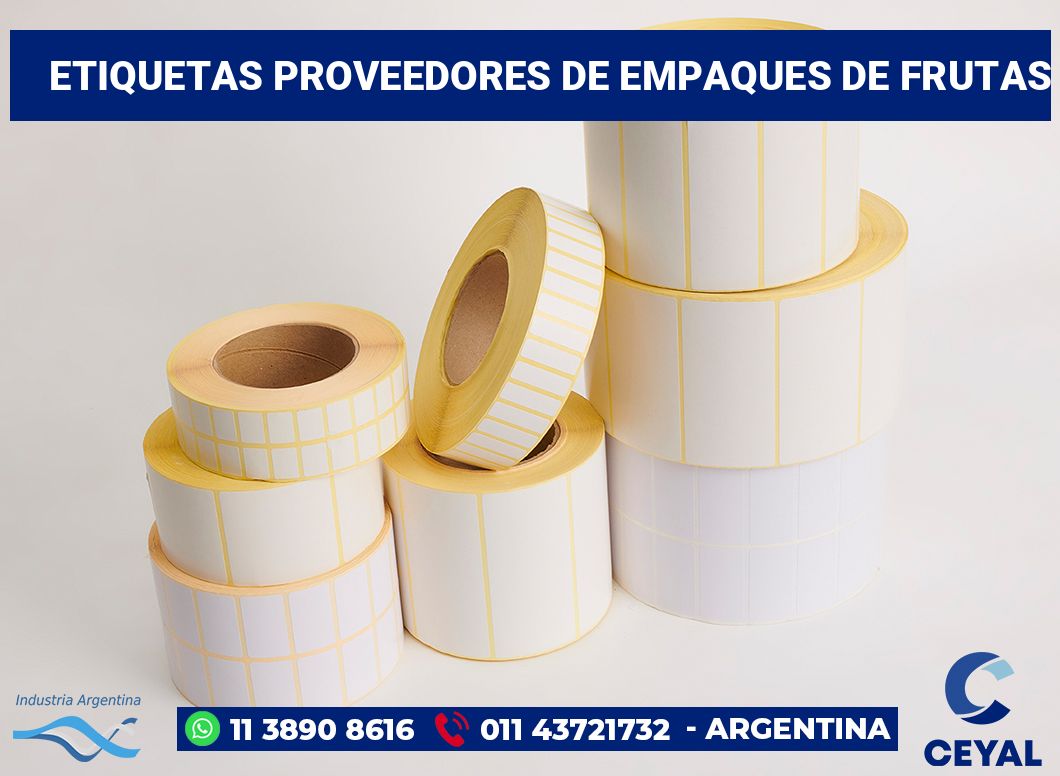 Etiquetas Proveedores de empaques de frutas