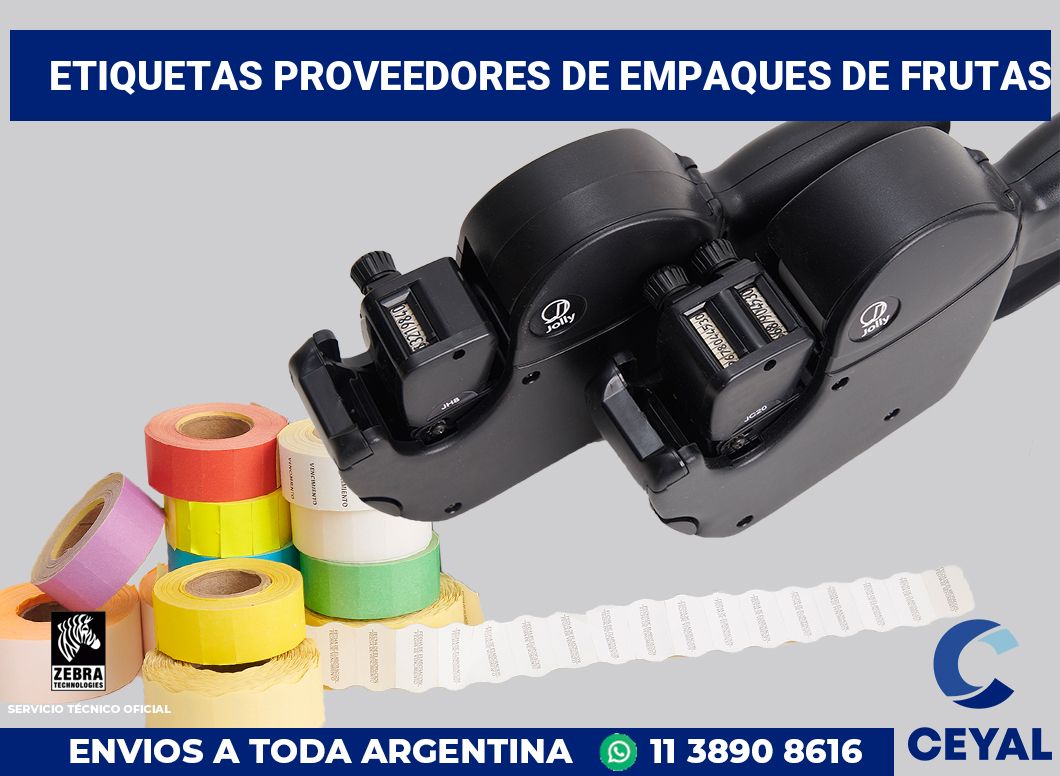 Etiquetas Proveedores de empaques de frutas