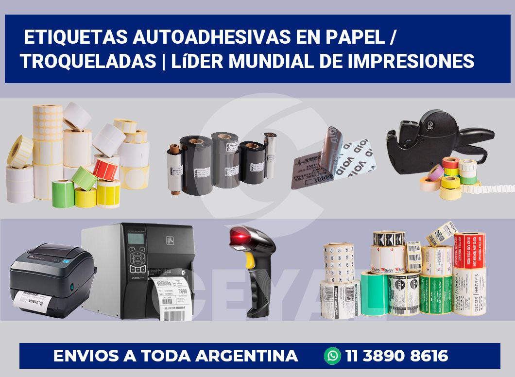 Etiquetas autoadhesivas en papel / Troqueladas | Líder mundial de impresiones