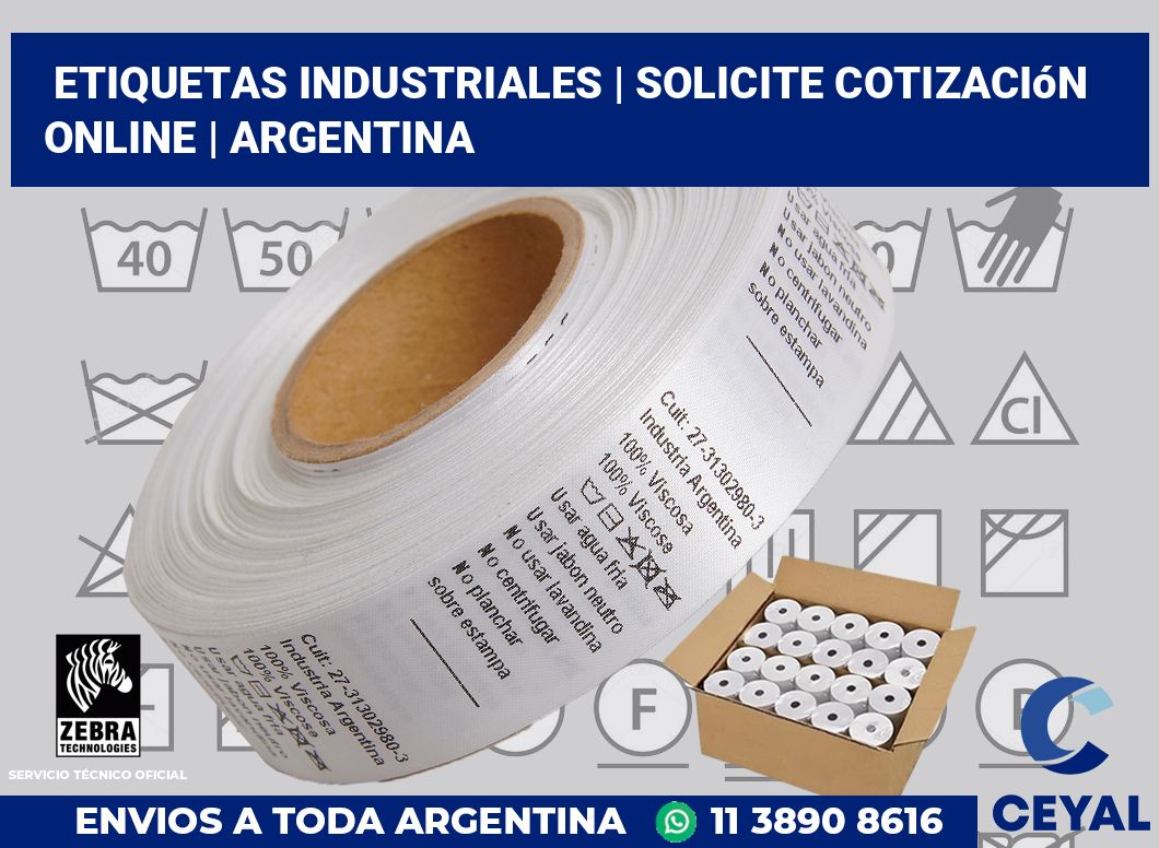 Etiquetas industriales | Solicite cotización online | Argentina