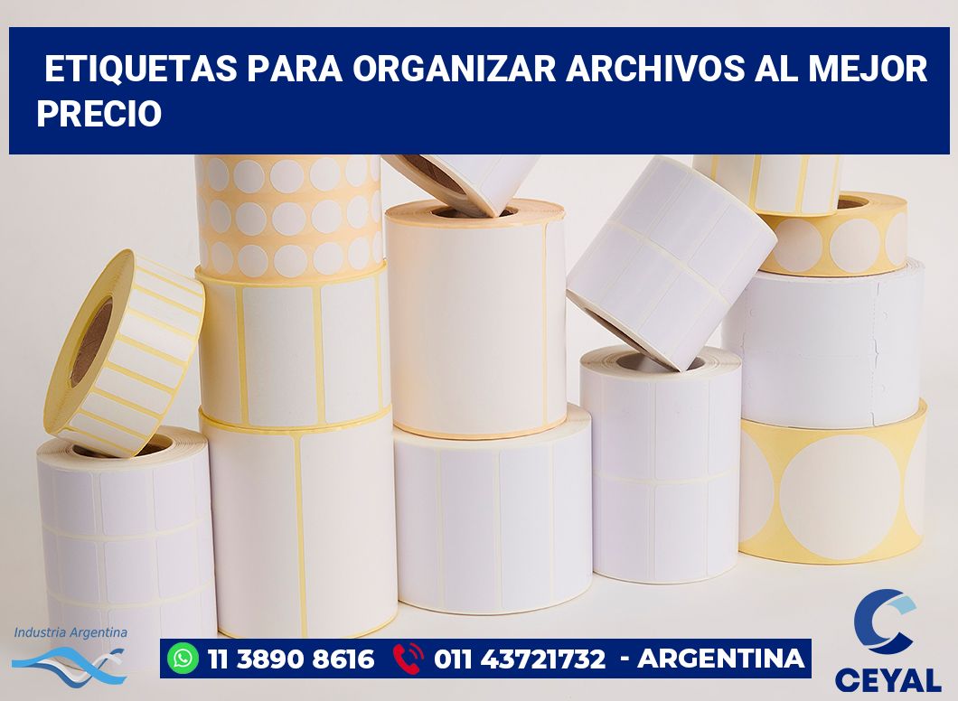 Etiquetas para Organizar Archivos al Mejor Precio