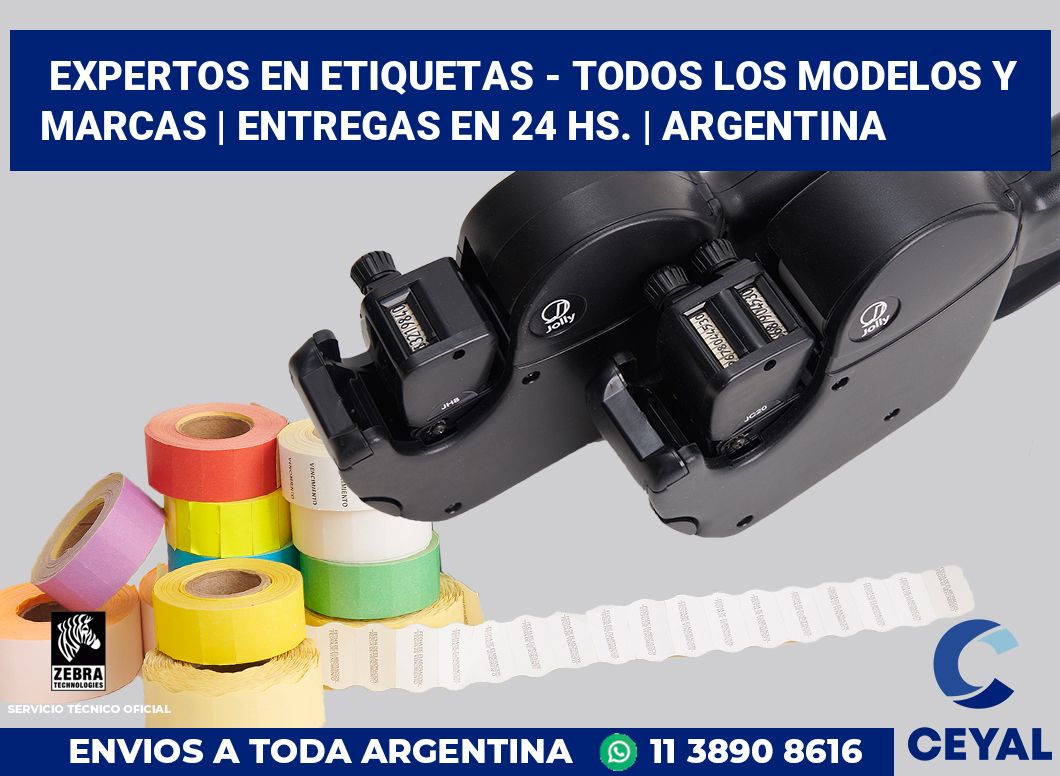 Expertos en etiquetas - Todos los modelos y marcas | Entregas en 24 hs. | Argentina