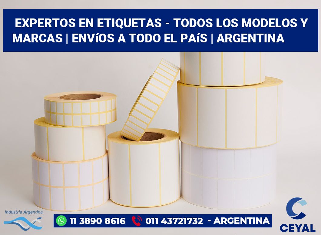 Expertos en etiquetas - Todos los modelos y marcas | Envíos a todo el país | Argentina