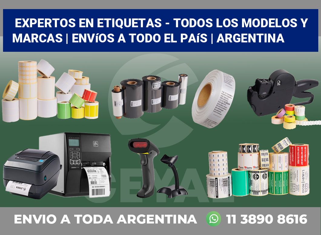 Expertos en etiquetas – Todos los modelos y marcas | Envíos a todo el país | Argentina