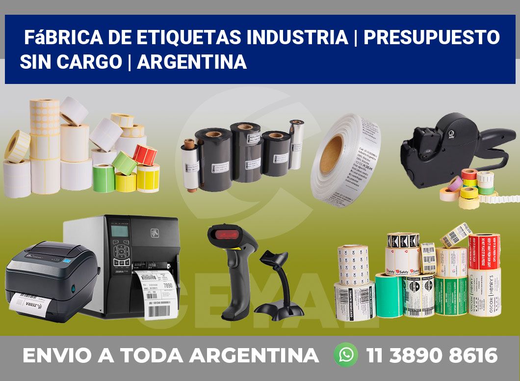 Fábrica de etiquetas industria | Presupuesto sin cargo | Argentina
