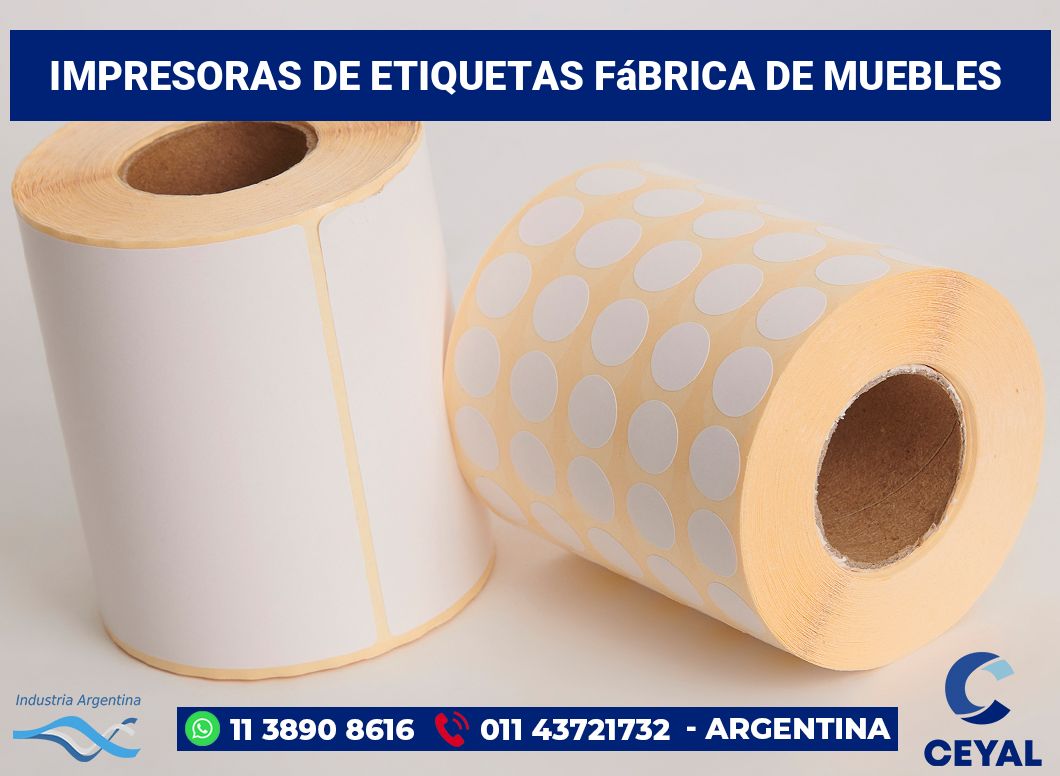 Impresoras de etiquetas Fábrica de muebles