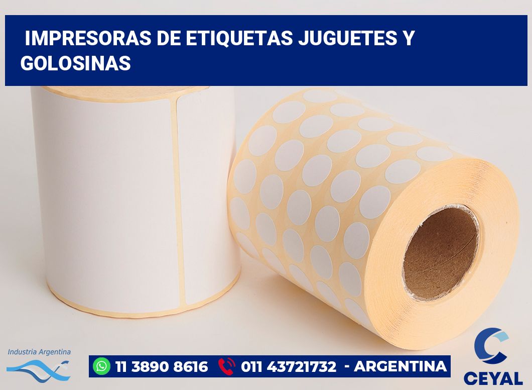 Impresoras de etiquetas Juguetes y golosinas