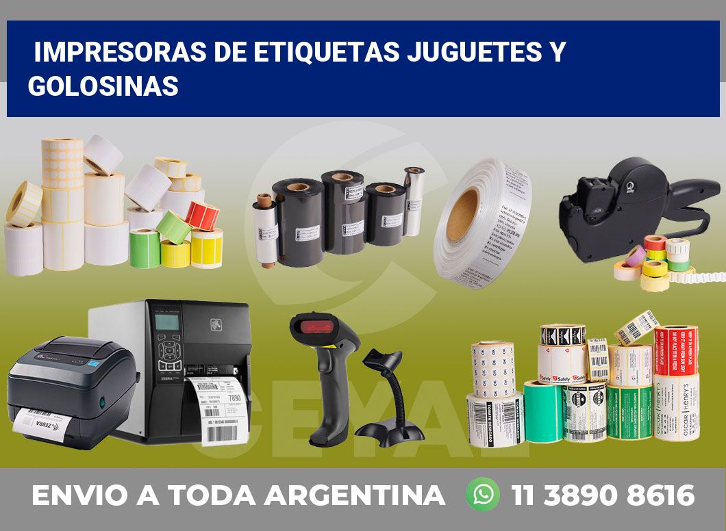 Impresoras de etiquetas Juguetes y golosinas