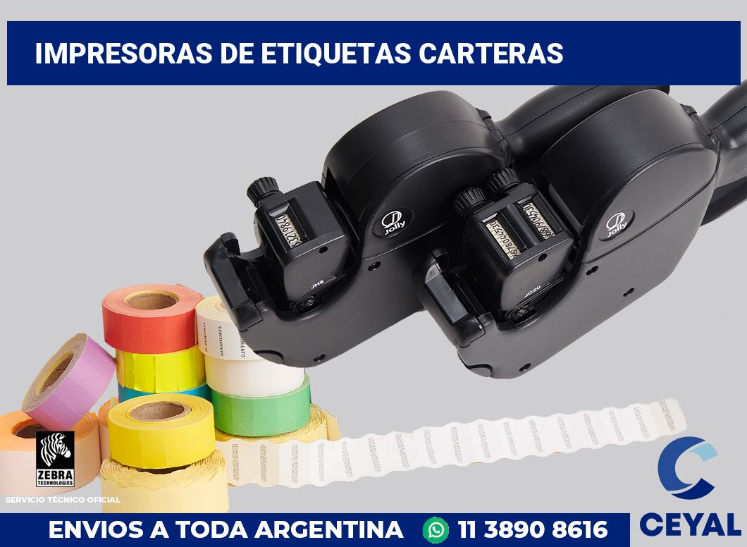 Impresoras de etiquetas carteras