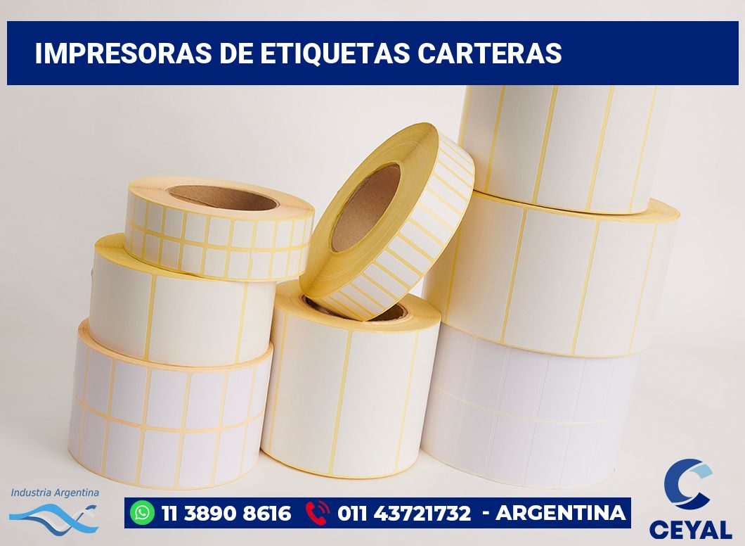 Impresoras de etiquetas carteras