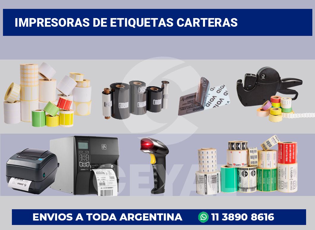 Impresoras de etiquetas carteras