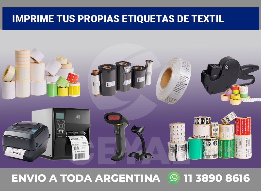 Imprime tus Propias Etiquetas de textil