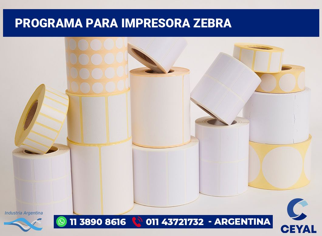 Programa para impresora zebra